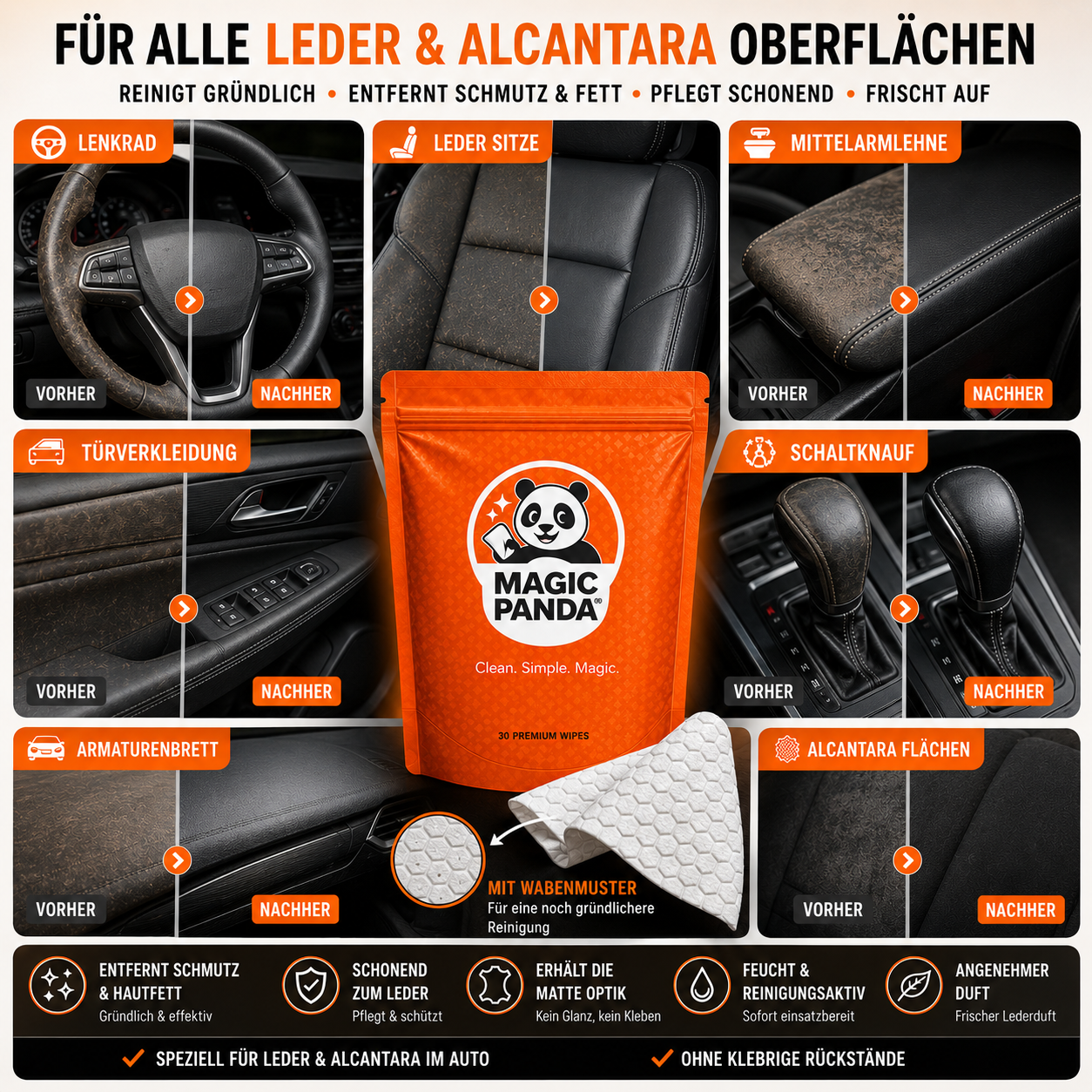 LEATHER FEUCHTTÜCHER — Bild 2